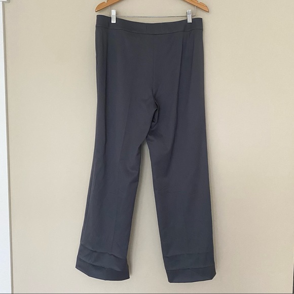 ST JOHN Gray High Waisted Wide Leg Trousers FLAWED - Picture 15 of 15